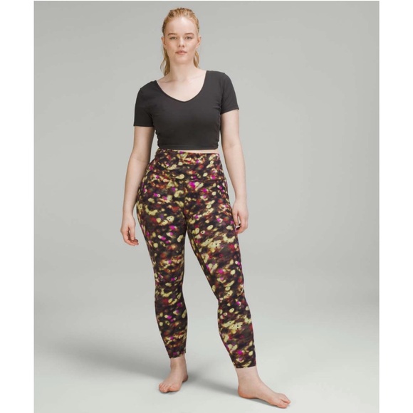Lululemon Align High-Rise Pant with Pockets 25" Soft Focus Splatter Green Multi - Picture 14 of 15